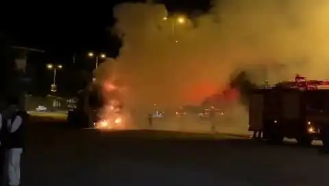 Zonguldak'ta Seyir Halindeki TIR Alev Alev Yandı: O Anlar Kamerada