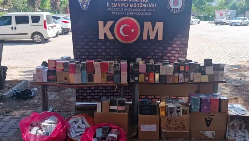 Kayseri’de Kaçak Parfüm Operasyonu: İki Kişi Gözaltında!