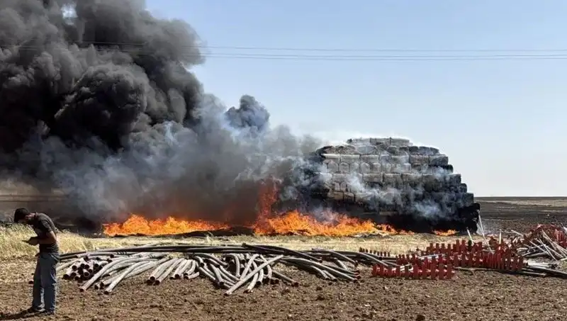 Mardin'de Mevsimsel Anız Yangınları Büyüyor: Çiftçiler Endişeli